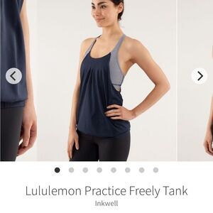 Lululemon Practice Freely Tank Navy Tank Top size 10